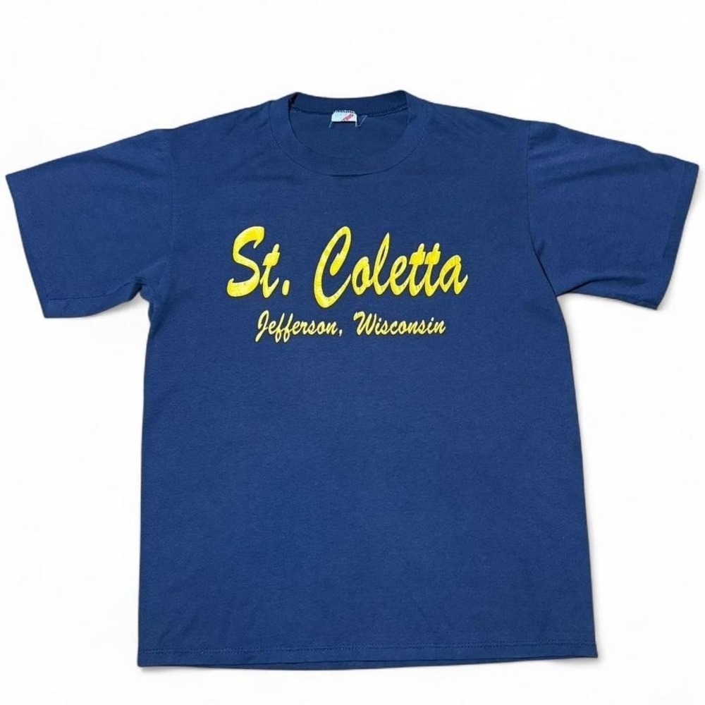 Vintage 80s St. Coletta Jefferson Wisconsin Souvenir Travel Location T-shirt 20"
